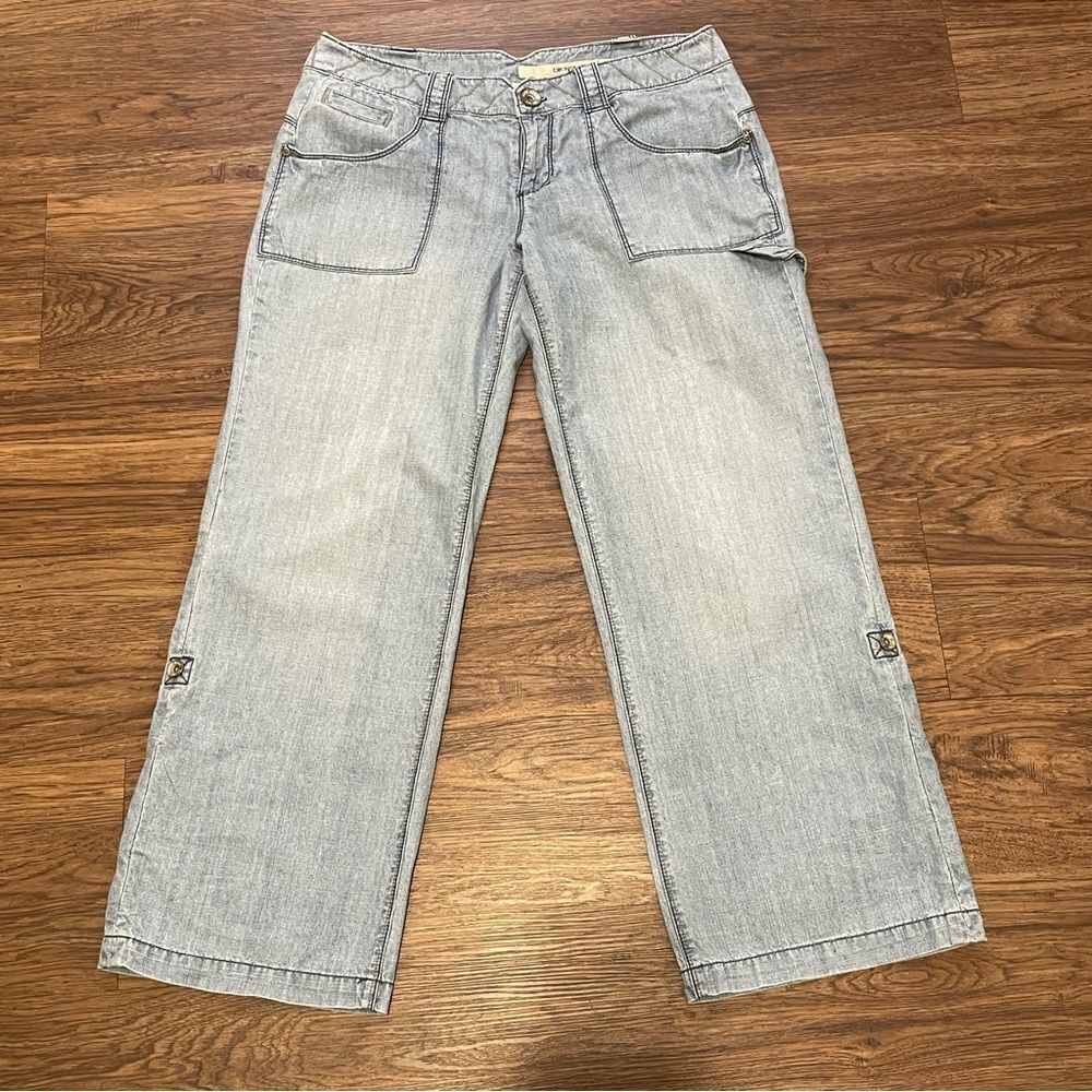 DKNY Jeans Capri Cropped Lightweight Jeans Light blue Size 12